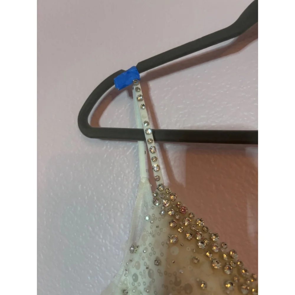 Mac Duggal White Sequin Gown - Picture 6 of 11